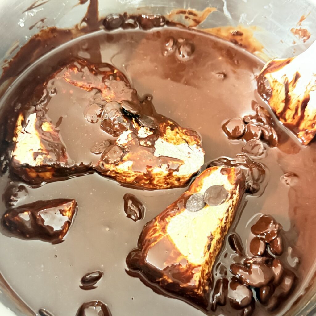 Chocolate melting in the 4 Tastes workshop