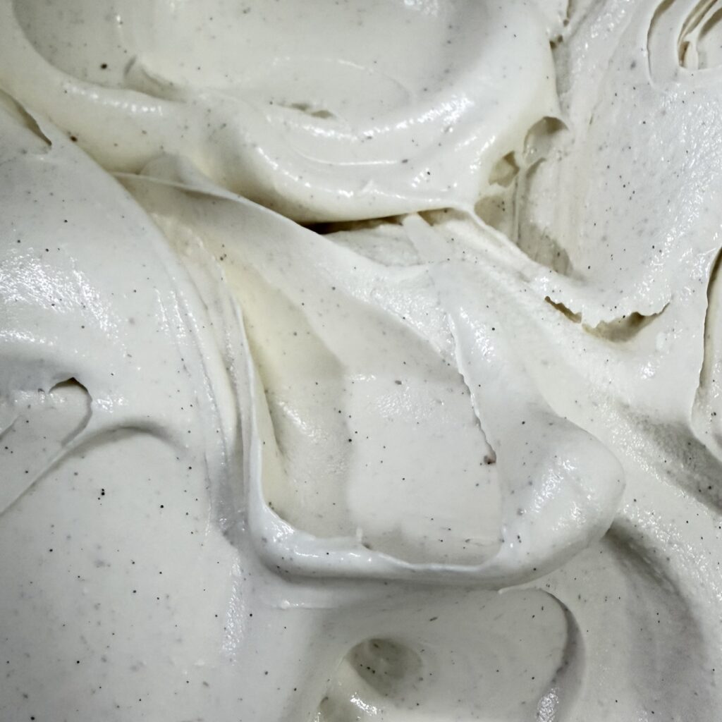 Vanilla gelato with Madagascar vanilla seeds