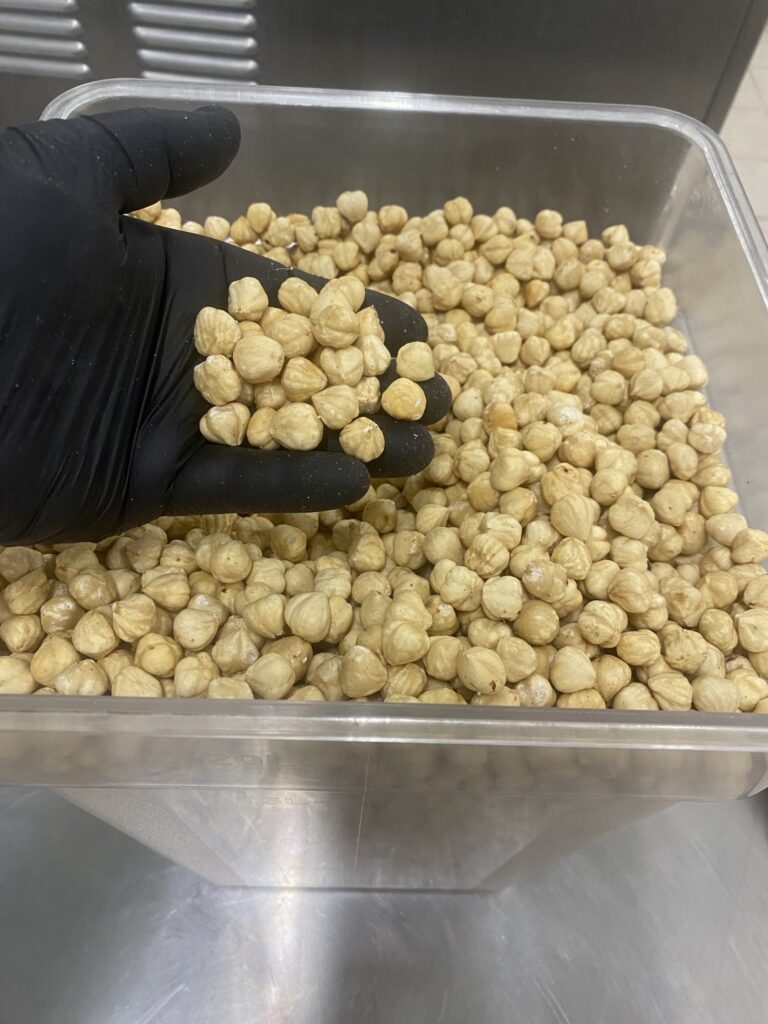 Whole hazelnuts in the 4 Tastes workshop